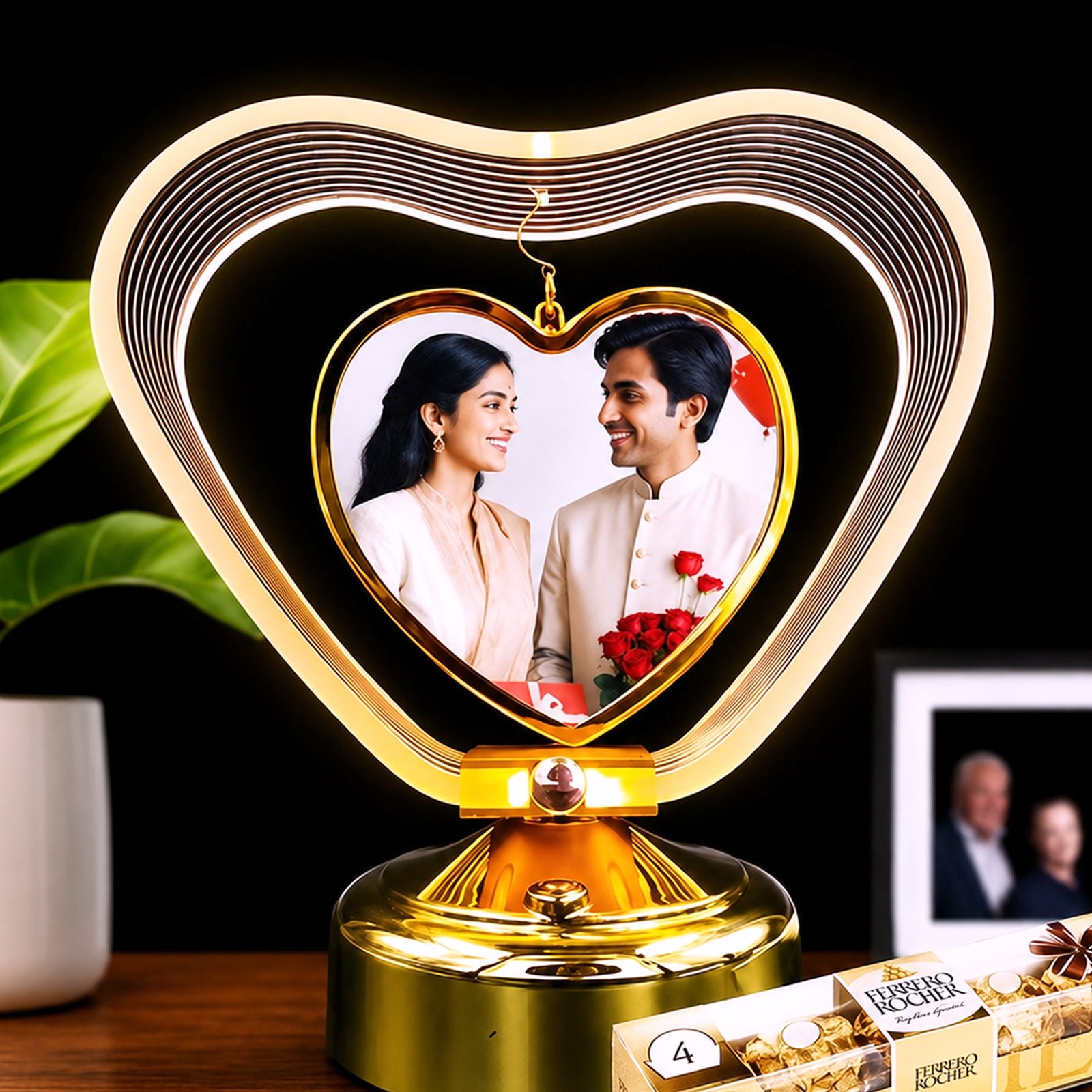 Personalized LED photo frame in Ateli