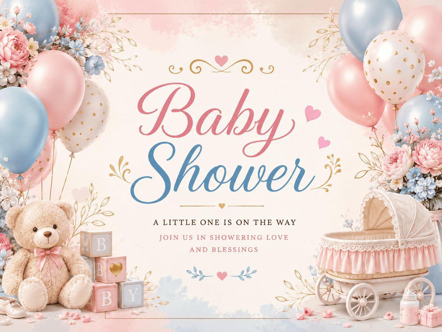 Baby Shower WhatsApp Invitation Card in Ateli Haryana