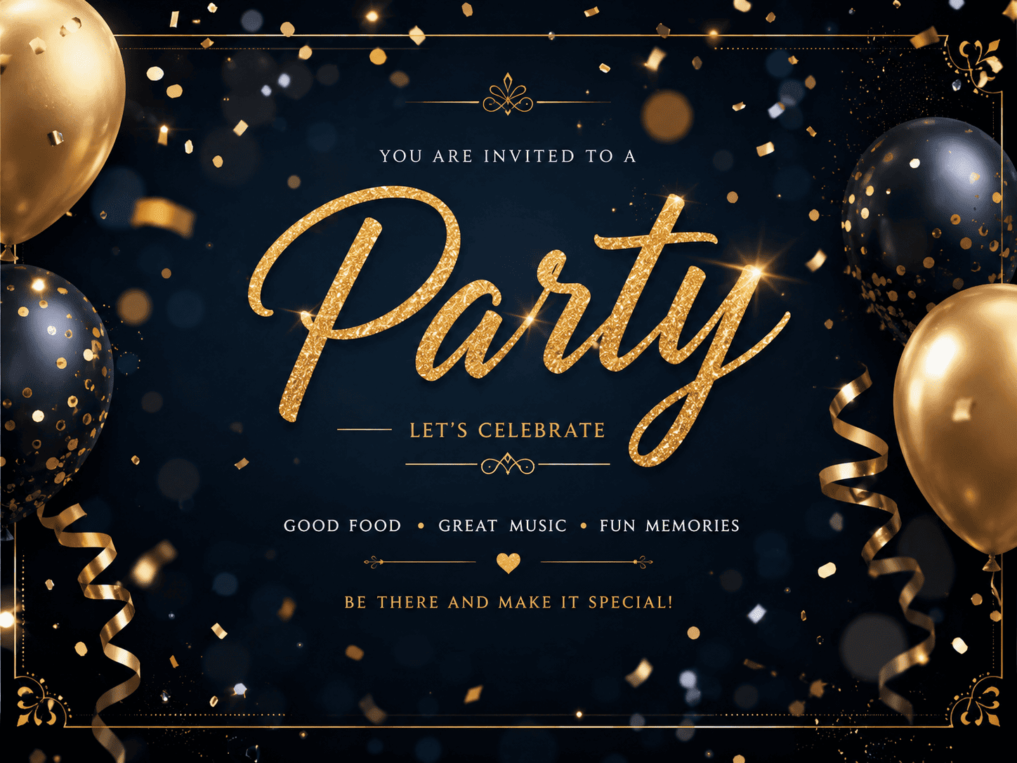 Party WhatsApp Digital Invitation Card by JS Studio Ateli